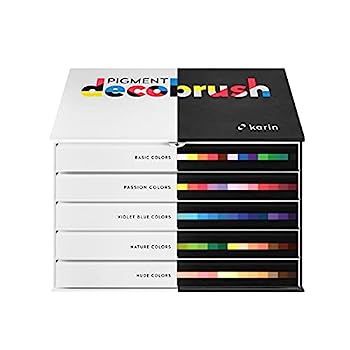 【中古】【輸入品・未使用】Karin(カリン) 工作ブラシマーカーペン フリーサイズ マルチカラー｜スカイマーケットプラス