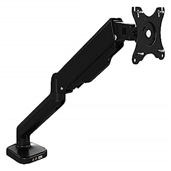 【中古】【輸入品・未使用】Bush Business Furniture Accessories 調節可能なモニターアーム USBポート付き サテンブラック