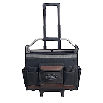 【中古】【インポート品・未当て嵌める】Dead On Tools 巻き 18in 押しひろげる手持ち部分付き添い人ローリングツールトート 黒いこと 一大きさ