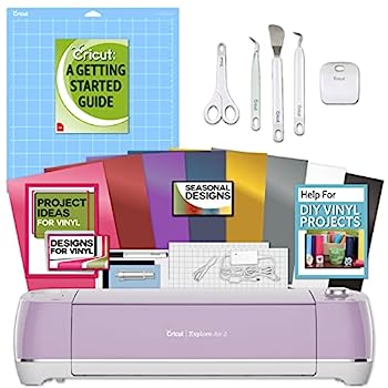 【中古】【輸入品・未使用】Cricut Explore Air 2 ライラック マシンセット - 初心者ガイド ツールキット ビニールパック デザイン&プロジェクトインスピレーション