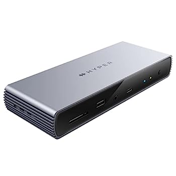 【中古】【インポート品・未当て嵌める】HyperDrive Thunderbolt 4ドック - デュアル6K 60サイクル見せびらかす受け支える アップストリームポート 96Wワット数振り出し 2.5ギガビットイーサネット 10Gbp