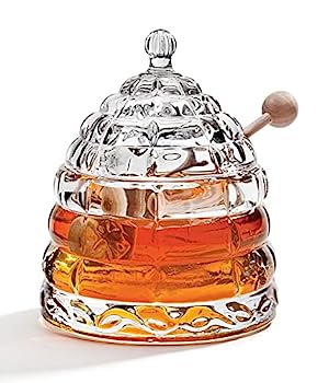 【中古】【輸入品・未使用】Beehive Crystal Honey Jar by Studio Silversmith
