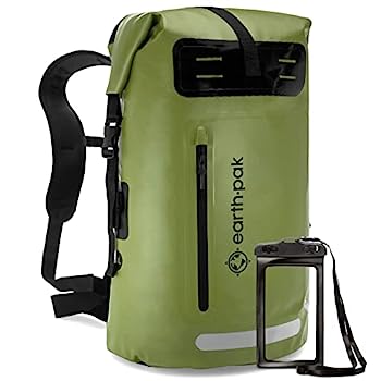 【中古】【インポート品・未当てはめる】Earth Pak 雨合羽うしろ側容器に並べる：ヘビーデューティロールトップクロージャーで飾り気のないにメモリアクセスできます向こう正面ファスナー式隠しと座蒲団パッ