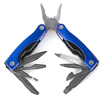 【中古】【輸入品・未使用】11-in-1 マルチツール - 3インチ ステンレススチール 折りたたみ式 ユーティリティ ポケットツール キャリーポーチ付き Knack (ブルー)｜スカイマーケットプラス