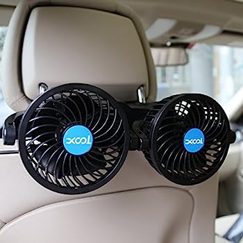 【中古】【輸入品・未使用】XOOL カーファン、SUVのための無段階速度規制、RV、車でエア冷却ファン後席乗員ポータブルカーシートファンヘッドレスト360度回転可能な後部座席