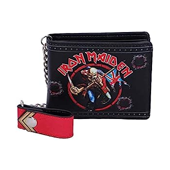 【中古】【輸入品・未使用】Nemesis Now Officially Licensed Iron Maiden Eddie Trooper Wallet, PU, Black, 11cm