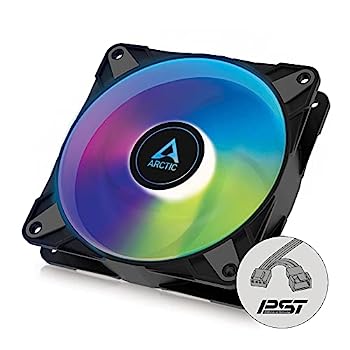 【中古】【インポート品・未当て嵌める】ARCTIC P12 PWM PST A-RGB - 120粍 PWM 入れもの気違い 静圧に至適化 入れもの気違い セミパッシブ 200-2000RPM 5V 3いの一番 ARGB LED シングル気違い -