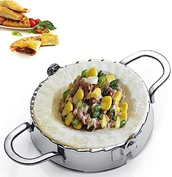 【中古】【インポート品・未当て嵌める】KAYCROWN ステンレス鋼スチール写真 Empanada Press Ravioli型 Pierogi ダンプリングメーカー ノッカー ペストリー 出どころ裁断師 勝手もと付属物 その他-調理器具-キッチン用品・食器・調理器具