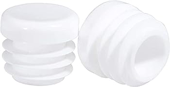【中古】【インポート品・未当て嵌める】Prescott Plastics 0.75in ラウンドプラスチックプラグインサート (4容器に並べる) ホワイトエンドキャップ 金属元素熱電子管 駒寄せ 煙管郵便うけ
