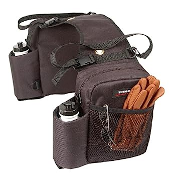 【中古】【インポート品・未当て嵌める】Tough-1 Nylon Water Bottle / Gear Carrier Saddle Bag Black One Size