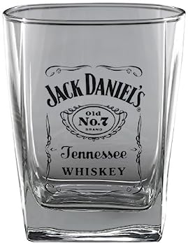 【中古】【インポート品・未当て嵌める】Jack Daniel\u0027s Licenced Barware Label Logo Double Old Fashioned Glass キッチン用品・食器・調理器具-その他
