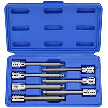 【中古】【輸入品・未使用】Neiko 10243A 3/8"ドライブエクストラロングボールエンドヘックスビットソケットセット、S2スチール| 7ピースセット|メートル法3mm?10mm｜スカイマーケットプラス 9,266円