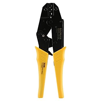 【中古】【インポート品・未当て嵌める】Baomain ラチェットクリンパープライヤー HS-03B 非縁切り端子\u0026レセプタクル圧着手道具 1.5~6粍?用 黄色