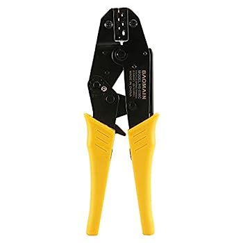 【中古】【輸入品・未使用】Baomain ラチェットクリンパープライヤー HS-03BC 非絶縁端子&レセプタクル圧着工具 0.5~6mm?(20~10AWG) イエロー｜スカイマーケットプラス