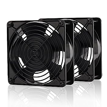 【中古】【輸入品・未使用】EASYDIY 12 cm 120 mm 200CFM 4000 RPM高CFM CPU冷却ファン12 V DC 4ピンMolex PCコンピュータ冷却ファンwメタルフィンガーガードGRILL-2パック