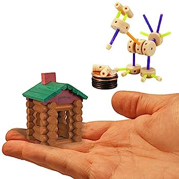【中古】【輸入品・未使用】World's Smallest Building Toys Set of 2: Tinkertoy and Lincoln Logs