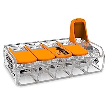 【中古】【輸入品・未使用】Wago 221-615 LEVER-NUTS 10AWG 5 Conductor Compact Wire Connectors 15 PK