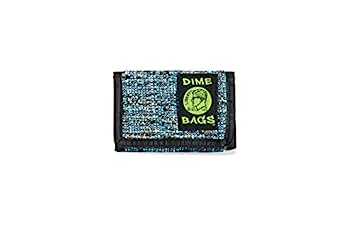 【中古】【輸入品・未使用】DIME BAGS 三つ折りヘンプスター財布 - クラシックな三つ折りデザイン 外側ポケットと交換可能なラベル付き, ガラス。, クラシック
