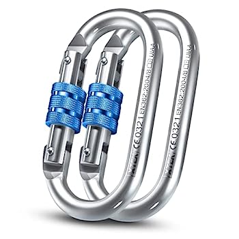 【中古】【インポート品・未当て嵌める】XTEK CLIMBING カラビナゼムクリップ ? CE定格25kN 5500重量ポンド ? 高耐久 手ごわいな地勢聞きとどける ロックカラビナクリップ ? 産業用甚だしいツイストロックカラ