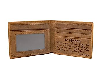 【中古】【輸入品・未使用】Mom Son 財布 ? 刻印レザーメンズ財布 ? お母様やお父様から息子への最適なパーソナライズギフト, お母さんから息子のための財布。, Men's Sta｜スカイマーケットプラス