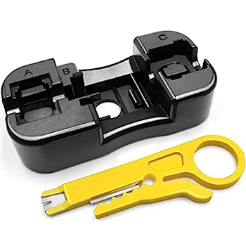 【中古】【輸入品・未使用】NECABLES キーストーン ジャック パンチダウンスタンド 小さなプラスチックパンチダウンツール ストリッパー付き|スカイマーケットプラス