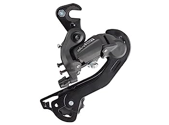 【中古】【インポート品・未当て嵌める】microSHIFT | M21 リアディレイラー | 6速と7速 | ロング伏せ篭 | ドロップアウトクローハンガー | 黒いこと その他-スポーツ・アウトドア