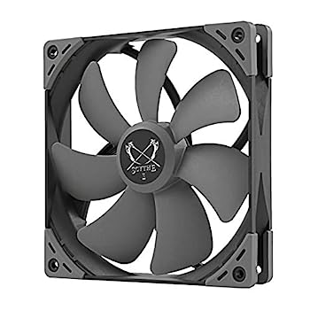 【中古】【インポート品・未当て嵌める】Scythe Kaze Flex 140粍 気違い PWM 300-1800RPM 静音入れもの/放熱器気違い シングル容器に並べる