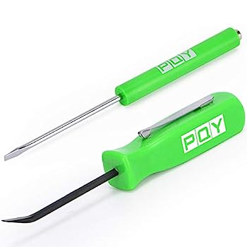 【中古】【輸入品・未使用】PQY ポケット磁気スクリュードライバー スロット付きヘッド マグネットトップ + ミニプライバーセット グリーン