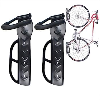 【中古】【輸入品・未使用】バイク収納ラック ガレージ用 壁取り付け自転車ラックハンガー 2個パック ガレージ用 屋内垂直自転車ラック 高耐久自転車ハンガー フック最大65|スカイマーケットプラス