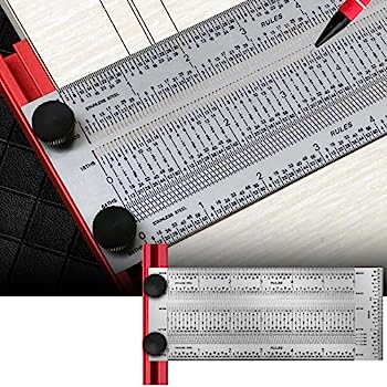 【中古】【インポート品・未当て嵌める】T-RULE 細かい目じるし T-Rule 6in 細かい大工仕事物の具 T-Square 6in ステンレス鋼スチール写真 ポジショニングスクライビングゲージ 宮大工目じるし T その他-花・ガーデン・DIY