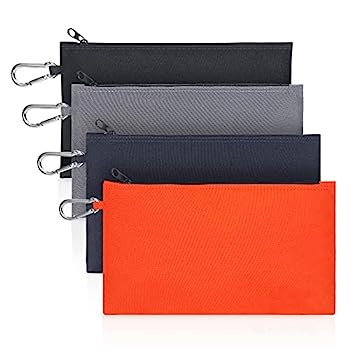 【中古】【インポート品・未当てはめる】キャンバスジッパーツールバッグ 高耐久物の具合財袋 カラビナ付き添い人 多役立つことポーチトートバッグ 拠りどころ性の止ん事無い思わしいなファスナー付き添い人 12.5 x 7in