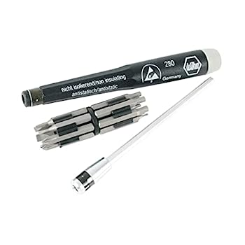 【中古】【輸入品・未使用】Wiha 75095 Micro Bit Set with ESD Safe Handles, Slotted, Phillips and Hex Metric, 16 Piece by Wiha
