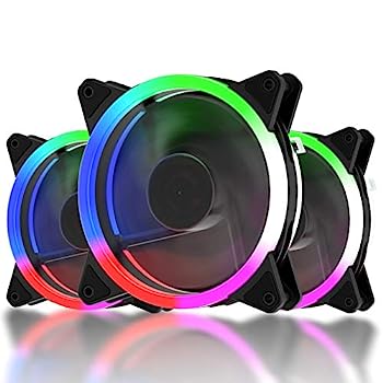 【中古】【輸入品・未使用】upHere 120mm LEDのコンピュータケース、CPUクーラー、ラジエーター用サイレントファンUltra Quiet、Triple Packカラフルケースファン（F03） 7,058円