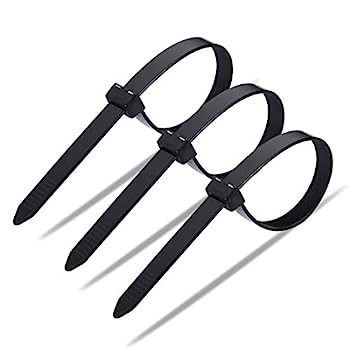 【中古】【輸入品・未使用】60 Piece Multi-Purpose Ultra Heavy Duty UV Cable Ties,11.8 Inch Width 0.51 Inch, 250 lbs Tensile Strength,Black