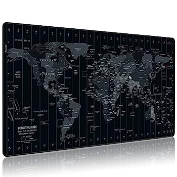 【中古】【輸入品・未使用】Anpollo 拡張ラージスピードゲームマウスパッド ゲームXXL ラージカーペットマウスマットパッド 900x400mm 寸法滑り止めゴム-ワールドマップ
