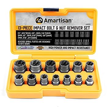 【中古】【輸入品・未使用】Amartisan インパクトボルト抽出ツール 13個 ボルトナット除去抽出ソケットツールセット