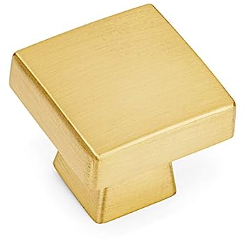 【中古】【輸入品・未使用】Cosmas 5233BB つや消し真鍮 コンテンポラリー スクエアキャビネットノブ 10個パック｜スカイマーケットプラス