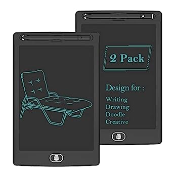 【中古】【輸入品・未使用】TIQUS LCDライティングタブレットパッド 8.5インチ Ewriter 電子ボード MeMO ノート 自宅 学校 オフィス ミドルスタイラス (ブラック) 2個パック