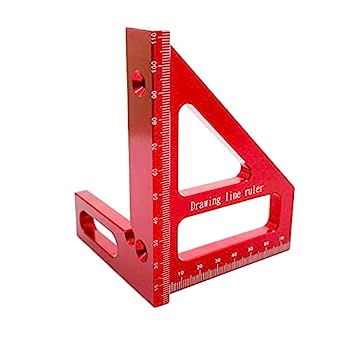 【中古】【輸入品・未使用】3Dマルチアングル測定定規 - 45 90度三角形スクライバー スクエア分度器 マイター三角定規 エンジニア大工木工ツール アルミニウム合金｜スカイマーケットプラス