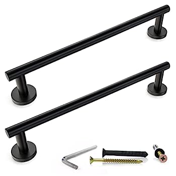 【中古】【輸入品・未使用】Sayoneyes 18インチ マットブラック タオルバー ? プレミアムグレード SUS304 ステンレススチール タオルホルダー 壁取り付け ? シングルレイ