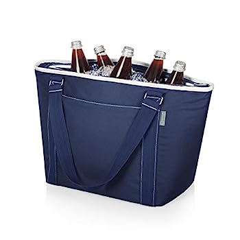 【中古】【インポート品・未当て嵌める】Picnic Time Topanga Insulated Cooler Tote, Navy by Picnic Time