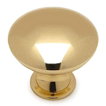 【中古】【輸入品・未使用】Cosmas 5305pb Polished Brass従来ラウンドソリッドキャビネットハードウェアノブ???1???1?/ 4?\"直径???25パック