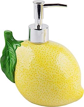 【中古】【輸入品・未使用】Home Essentials セラミックレモン型ソープディスペンサー - ローションディスペンサー キッチンやバスルームのカウンタートップ用
