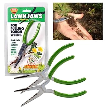 【中古】【インポート品・未当てはめる】Lawn Jaws The Original Sharktooth Weed Puller リムーバー 除草 \u0026 ガーデニングツール 除草機 - 根から飾り気のないに引っ張る! - ありがた味容器に並べる、2つ