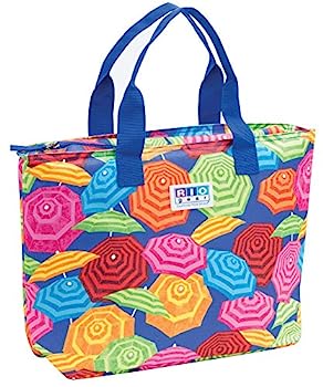 【中古】【インポート品・未当て嵌める】Rio Gear Insulated Cooler Beach Bag, Umbrella Print