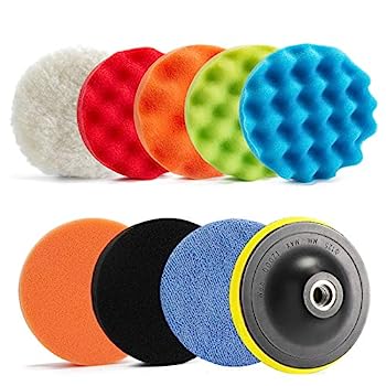 【中古】【輸入品・未使用】ARESUN バフ研磨パッド 11個 5インチ バッキングプレートバフスポンジパッド 切断研磨パッドキット 車のバッファーポリッシャー コンパウンド 研