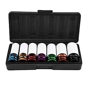 【中古】【輸入品・未使用】ディープインパクトソケットセット 耐腐食性 7ピース コブラ 薄壁ディープインパクトソケットセット 1/2インチドライブ 17 19 21 22 23 24 27mm