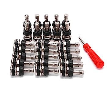 【中古】【輸入品・未使用】OTAUPRS ボルト25個 メタルバルブステム TR416 タイヤバルブコアツール付き長さ1 1/2インチのリムホールに適合