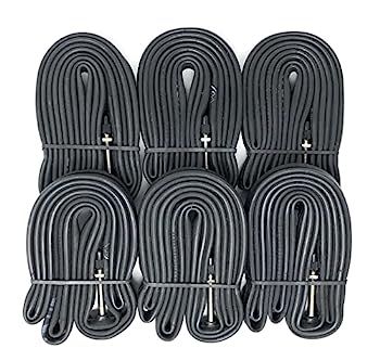 【中古】【輸入品・未使用】VeloTubes 700C X 28/34 ロード&砂利 48mm 仏式バルブ 自転車インナーチューブ - バルク6パック