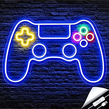 【中古】【輸入品・未使用】Kavaas ゲーマーネオンサイン ゲームコントローラーネオンサイン ゲーマールーム装飾 ? ゲームネオンサイン ティーンの男の子の部屋装飾 LEDゲ｜スカイマーケットプラス